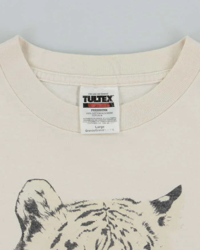 Vintage 90's Snow Tiger Graphic T-Shirt - L sold by Rokit product image thumbnail 5