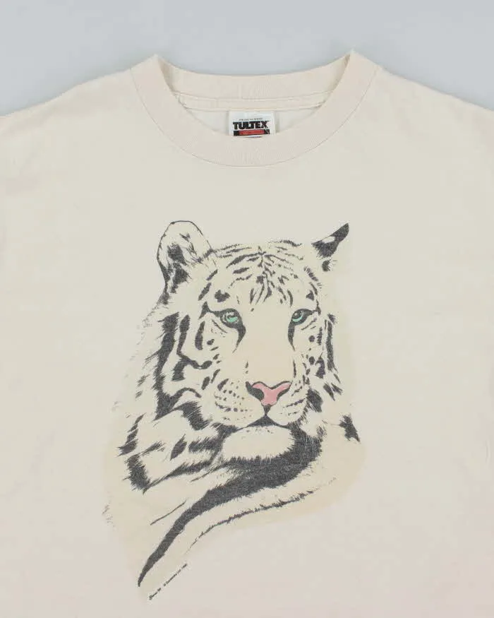 Vintage 90's Snow Tiger Graphic T-Shirt - L sold by Rokit product image thumbnail 3