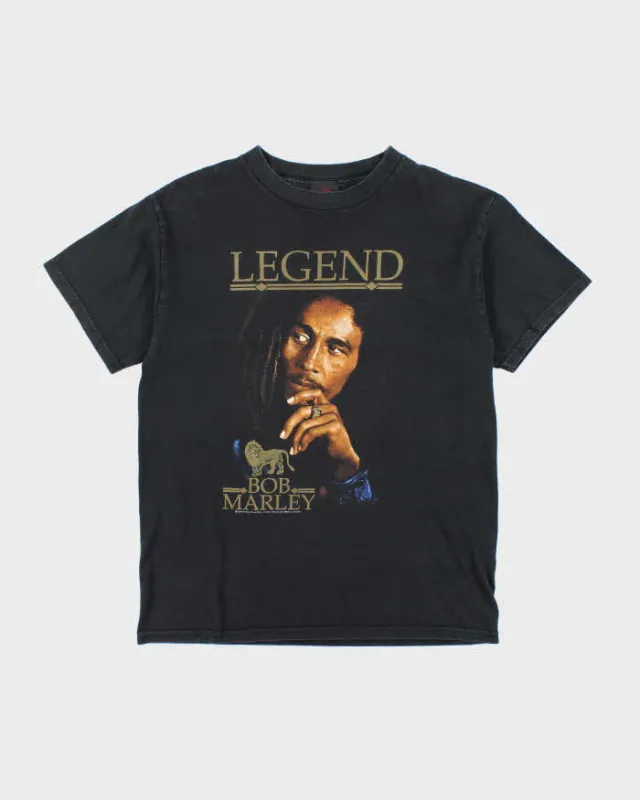 Vintage 2000's Bob Marley Profile Graphic T-Shirt - M sold by Rokit