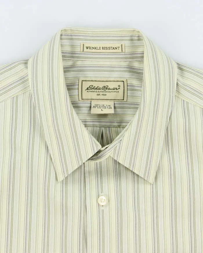 Vintage 2000's Eddie Bauer Heavyweight Striped Shirt - L sold by Rokit product image thumbnail 5