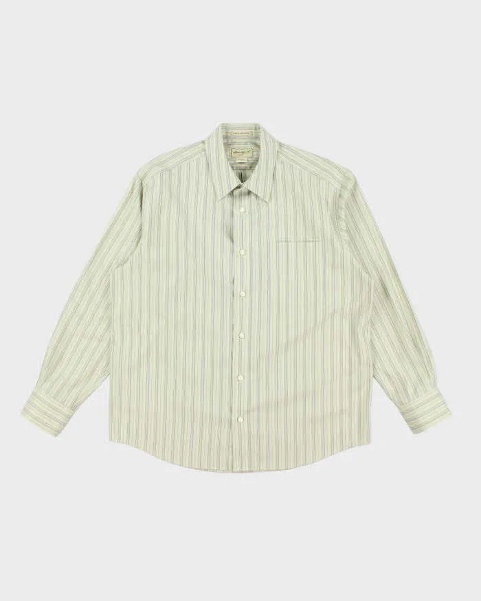 Vintage 2000's Eddie Bauer Heavyweight Striped Shirt - L sold by Rokit