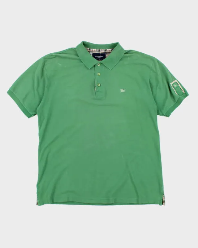 Vintage Y2K Burberry Small Embroidered Logo Polo Shirt - XXL sold by Rokit