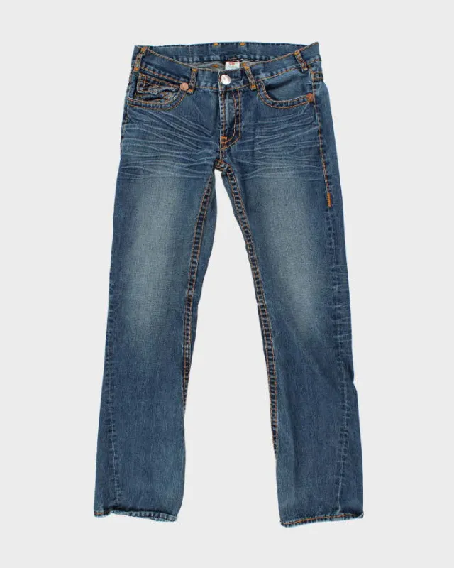 Vintage Y2K True Religion Dark Wash Bootcut Jeans - W32 L33 sold by Rokit