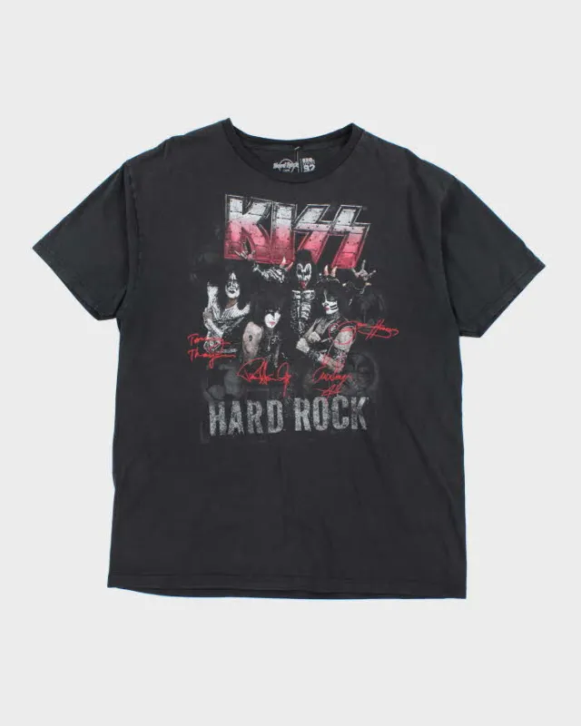 Vintage Hard Rock Cafe Kiss Band Graphic T-Shirt - XL sold by Rokit