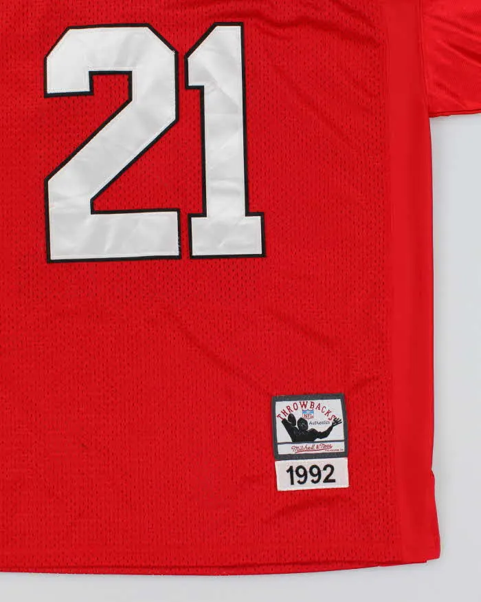 Vintage Mitchell & Ness Throwback Deion Sanders Atlanta Falcon NFL Jersey - L sold by Rokit product image thumbnail 3