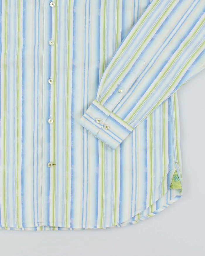 Vintage 2000's Tommy Bahama Striped Long Sleeve Shirt - L sold by Rokit product image thumbnail 4