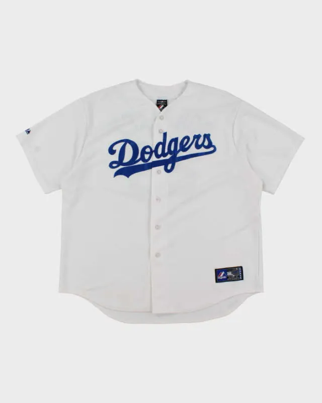 Vintage Majestic LA Dodgers Oversized Baseball Jersey - XL sold by Rokit
