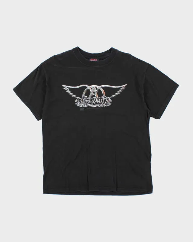 Vintage 2000's Aerosmith Centre Logo Band T-Shirt - L sold by Rokit