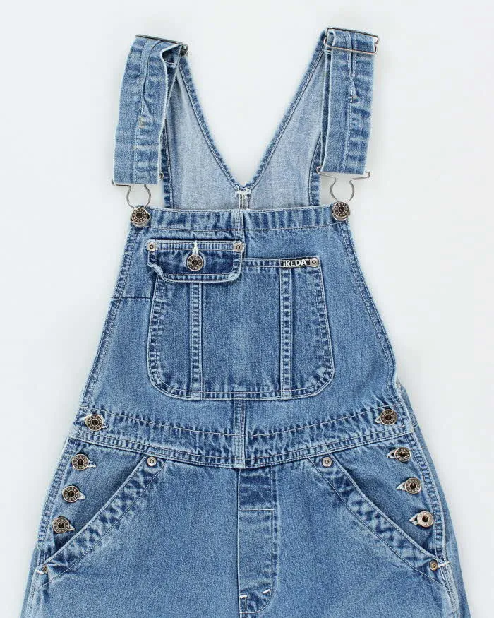 Vintage 90's Ikeda Heavyweight Medium Wash Long Dungarees - W28 L29 sold by Rokit product image thumbnail 3