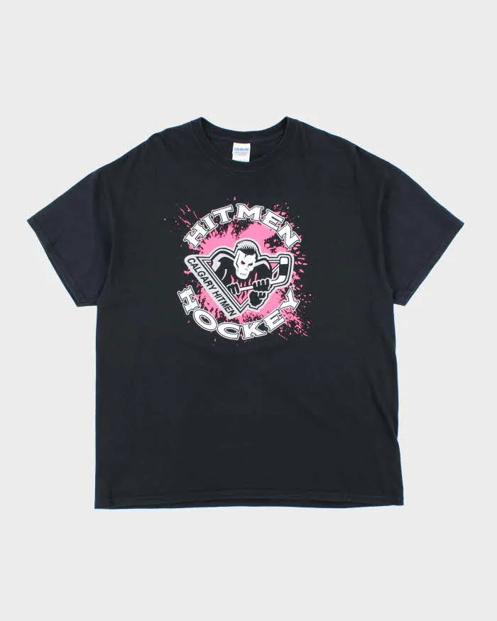 Vintage Calgary Hitmen Hockey Graphic T-Shirt - XL sold by Rokit