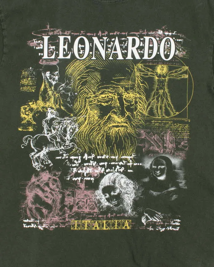 Vintage 2000's Leonardo Da Vinci Graphic T-Shirt - M sold by Rokit product image thumbnail 3