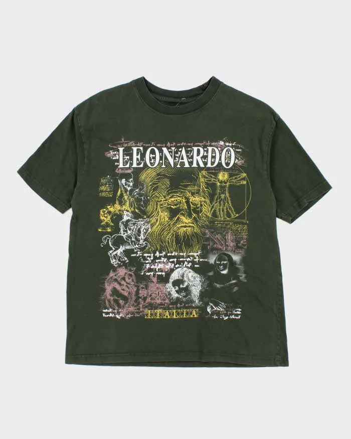 Vintage 2000's Leonardo Da Vinci Graphic T-Shirt - M sold by Rokit
