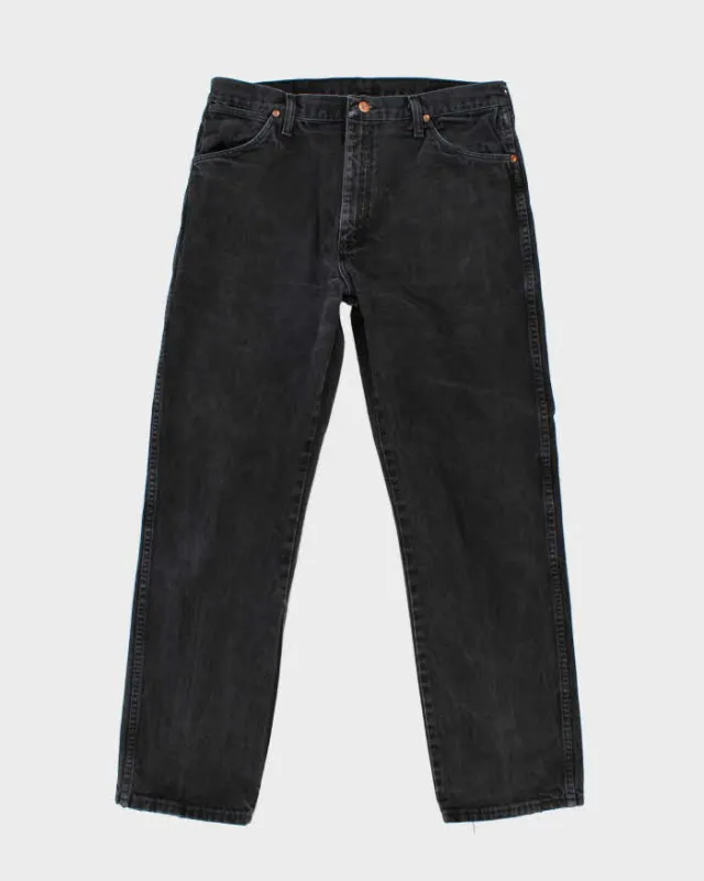 Vintage Wrangler Faded Black Wash Straight Leg Jeans - W34 L30 sold by Rokit