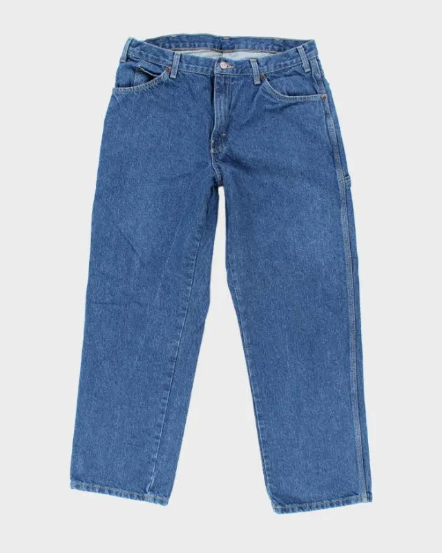 Vintage Dickies Single Knee Denim Carpenter Trousers - W34 L28 sold by Rokit