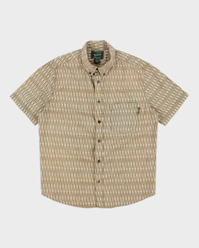 Vintage Woolrich Patterned Short Sleeve Shirt - L sold by Rokit