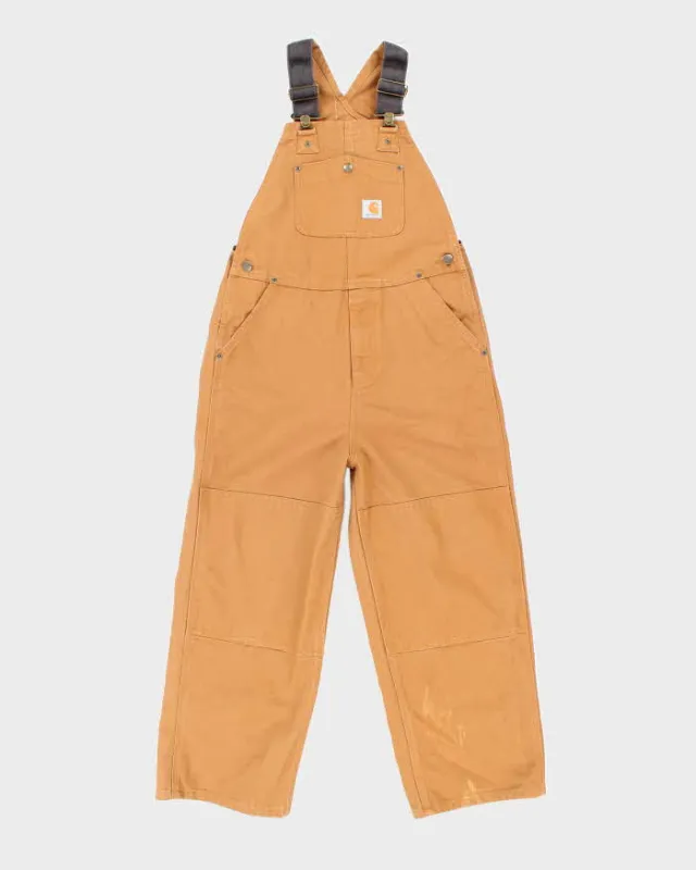 Vintage 2000's Carhartt Heavyweight Brown Workwear Dungarees - W30 L23 sold by Rokit