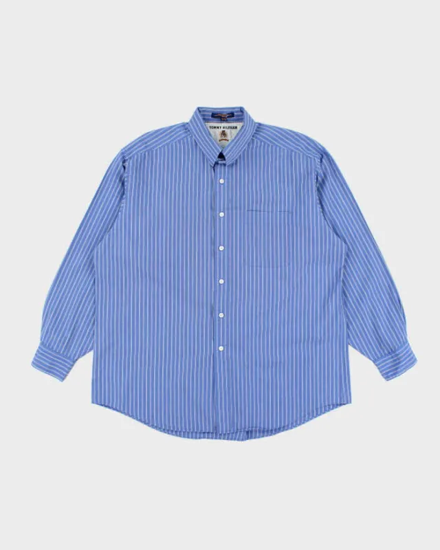 Vintage 90's Tommy Hilfiger Striped Long Sleeve Shirt - XL sold by Rokit