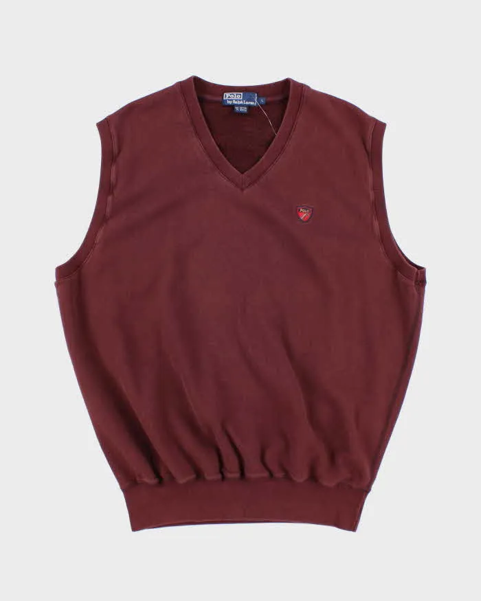 Vintage Ralph Lauren Small Crest Sleeveless Sweatshirt - L sold by Rokit