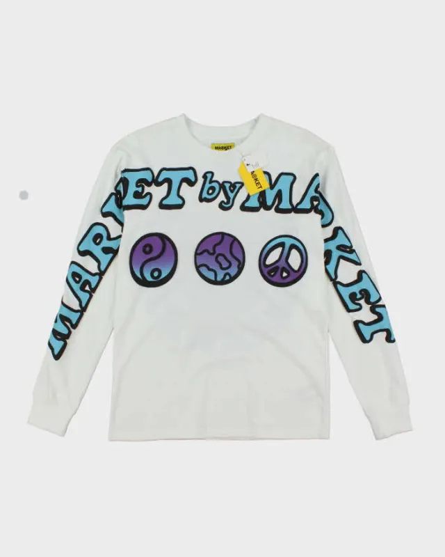 Deadstock with Tags Market Bubble Graphic Long Sleeve T-Shirt - S sold by Rokit