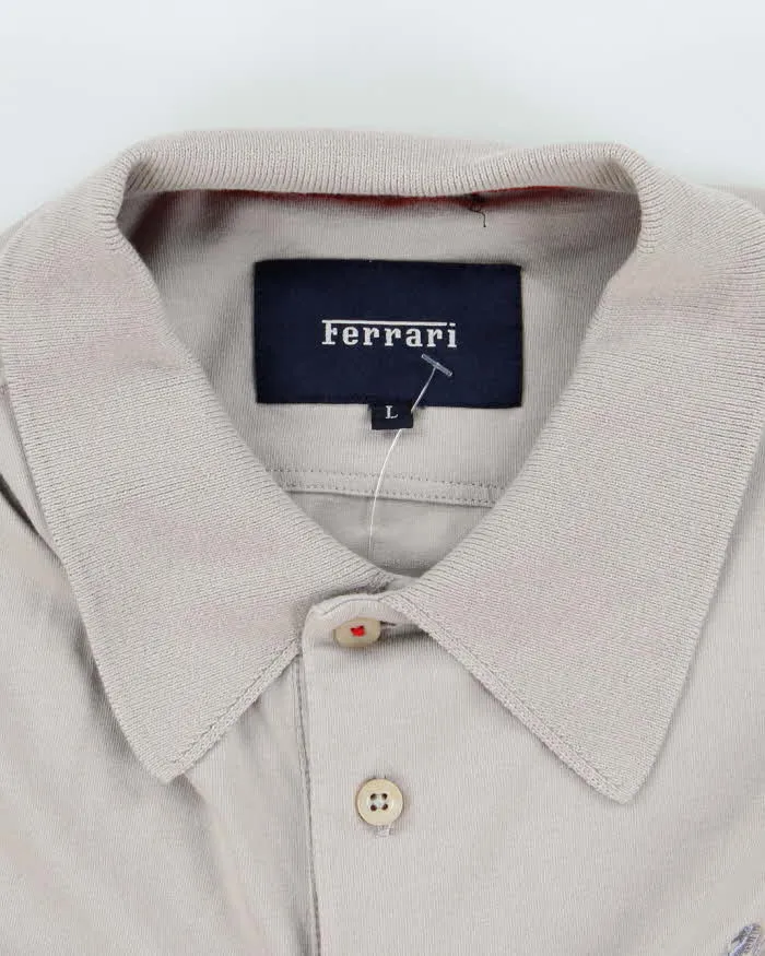 Vintage Y2K Ferrari Small Horse Embroidered Logo Polo Shirt - L sold by Rokit product image thumbnail 5