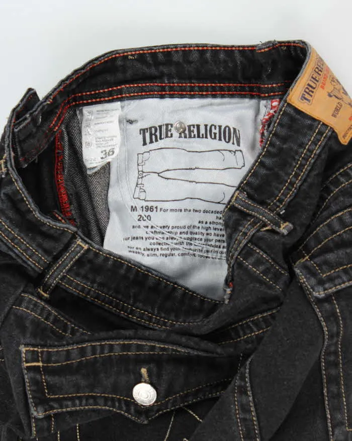 Vintage Y2K True Religion Grey Stone Wash Jeans - W32 L28 sold by Rokit product image thumbnail 5