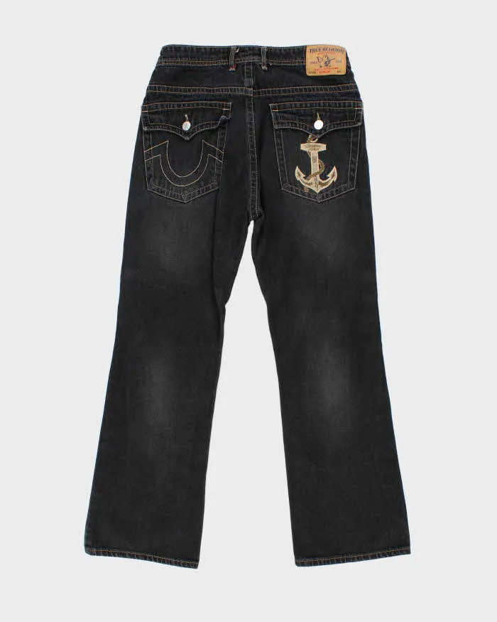 Vintage Y2K True Religion Grey Stone Wash Jeans - W32 L28 sold by Rokit product image thumbnail 2