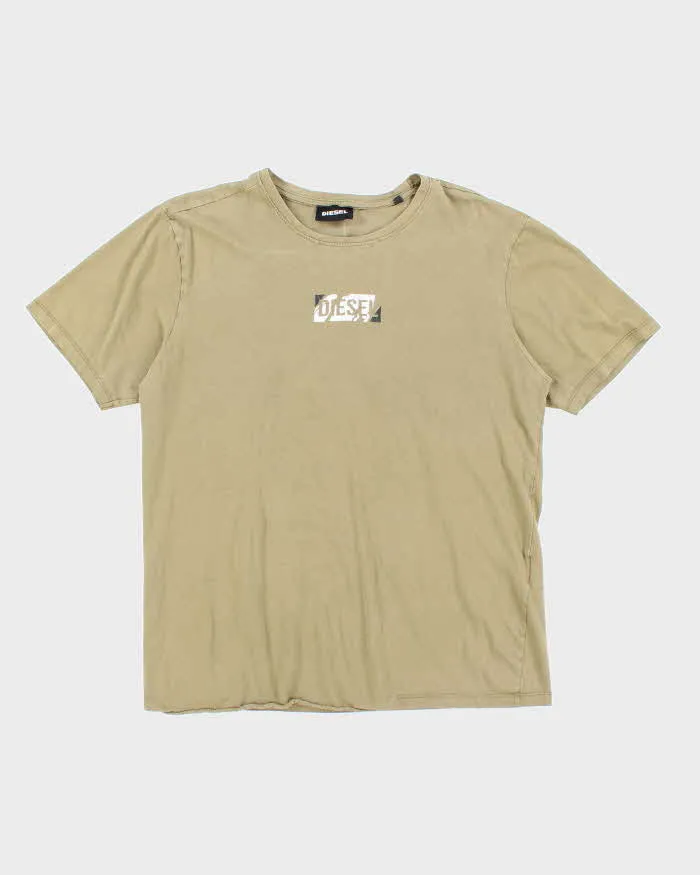 Vintage Y2K Diesel Centre Logo Graphic T-Shirt - XXL sold by Rokit