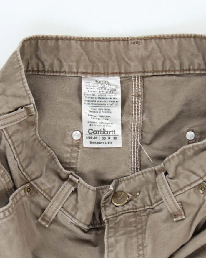 Vintage Carhartt Double Knee Grey Faded Carpenter Trousers - W28 L25 sold by Rokit product image thumbnail 5