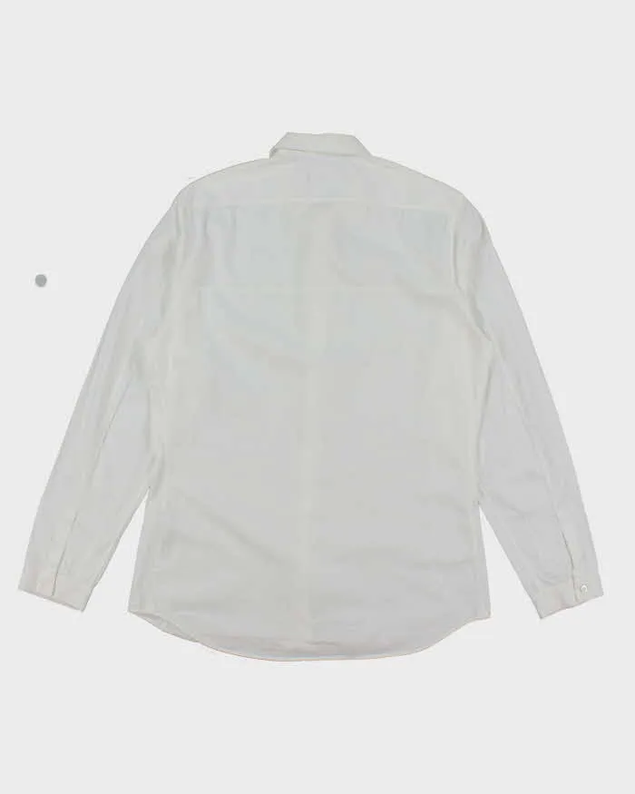 Vintage 2000's Prada Plain White Long Sleeve Shirt - L sold by Rokit product image thumbnail 2