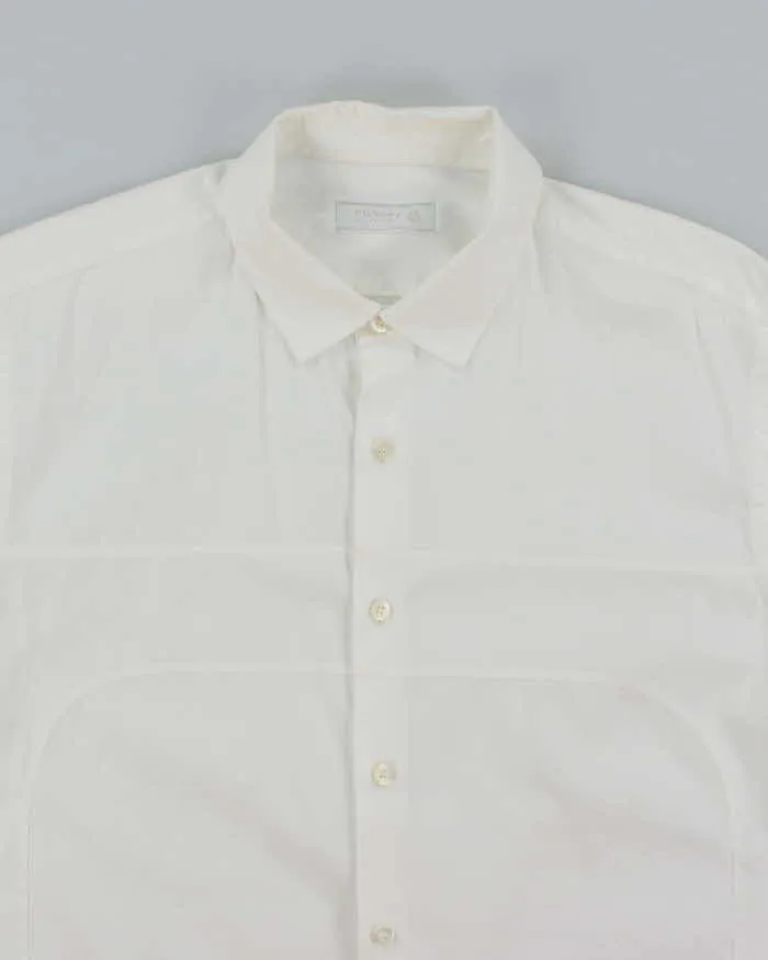 Vintage 2000's Prada Plain White Long Sleeve Shirt - L sold by Rokit product image thumbnail 3