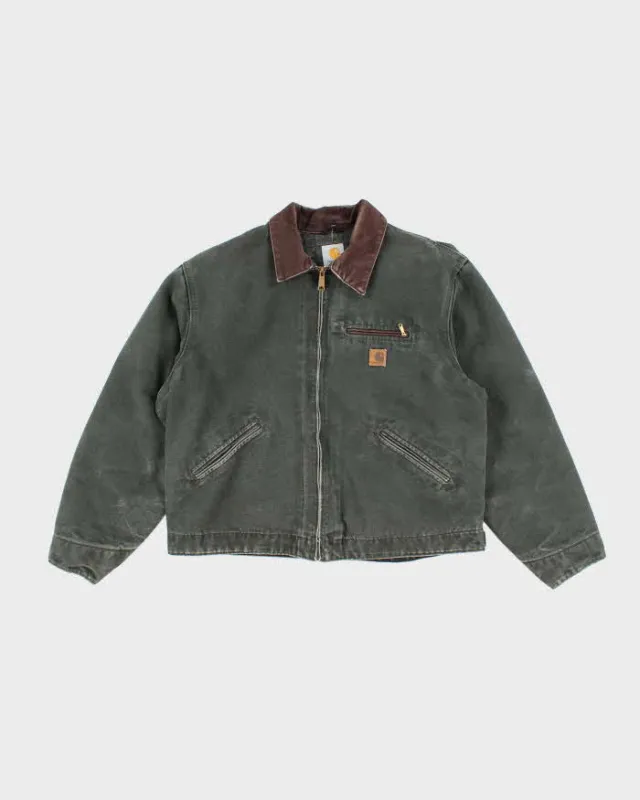 Vintage Carhartt Faded Green Lined Detroit Jacket - XL sold by Rokit