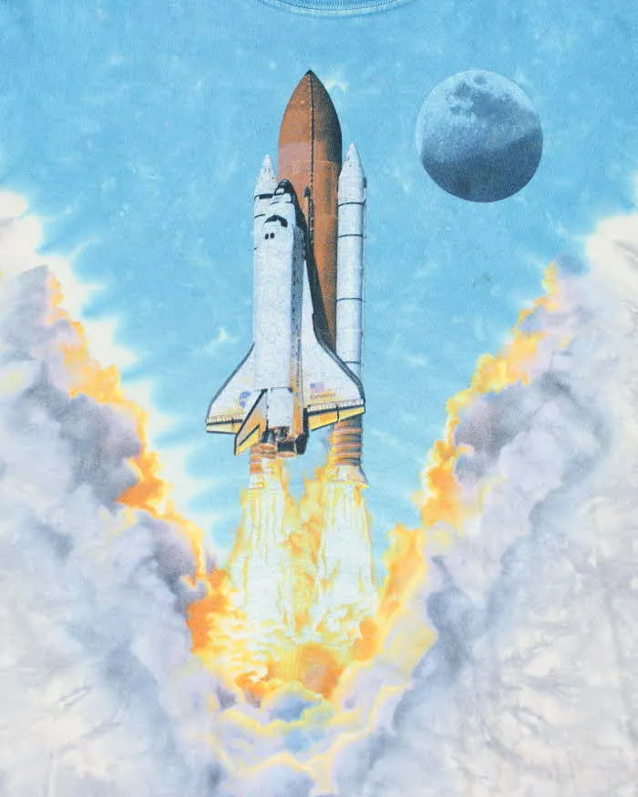 Vintage 2000's Liquid Blue Space Launch All Over Print T-Shirt - M sold by Rokit product image thumbnail 3