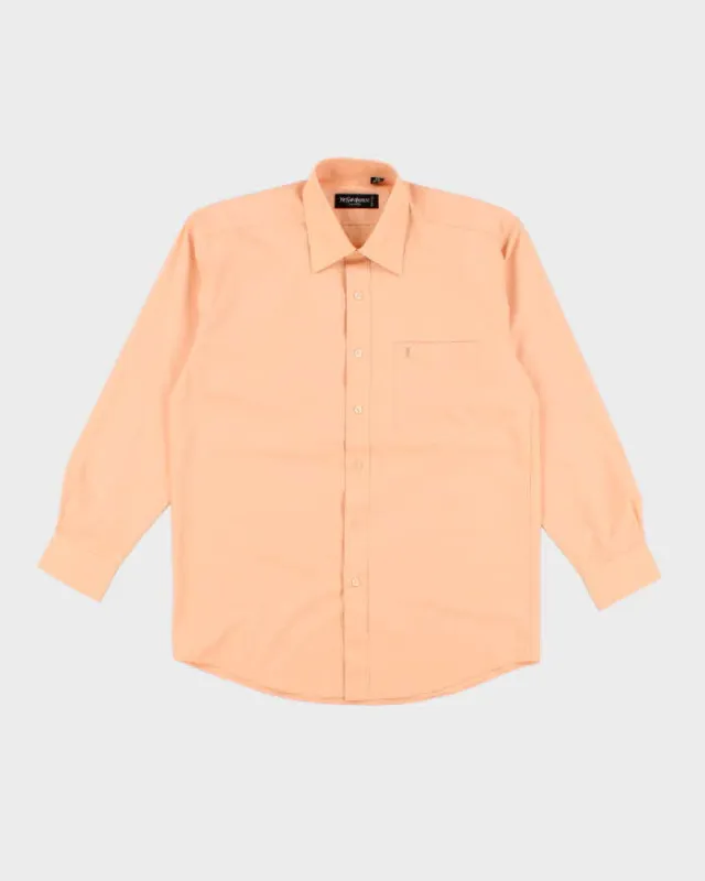 Vintage 90's Yves Saint Laurent Plain Long Sleeve Shirt - L sold by Rokit