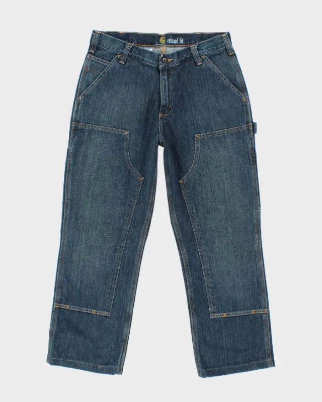 Vintage Carhartt Double Knee Denim Carpenter Trousers - W32 L27 sold by Rokit