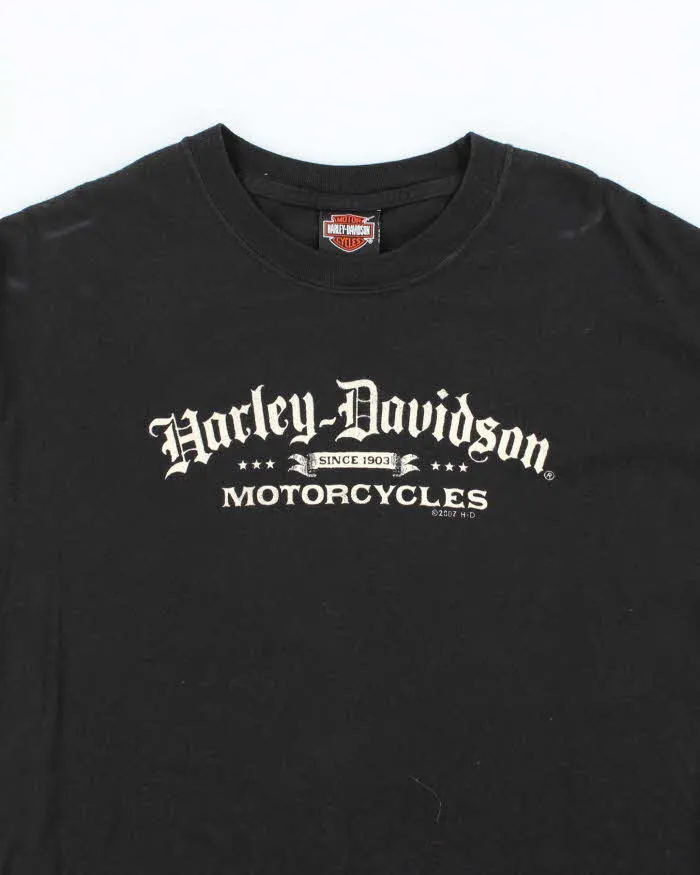 Vintage 2000's Harley Davidson Centre Logo Biker T-Shirt - L sold by Rokit product image thumbnail 3