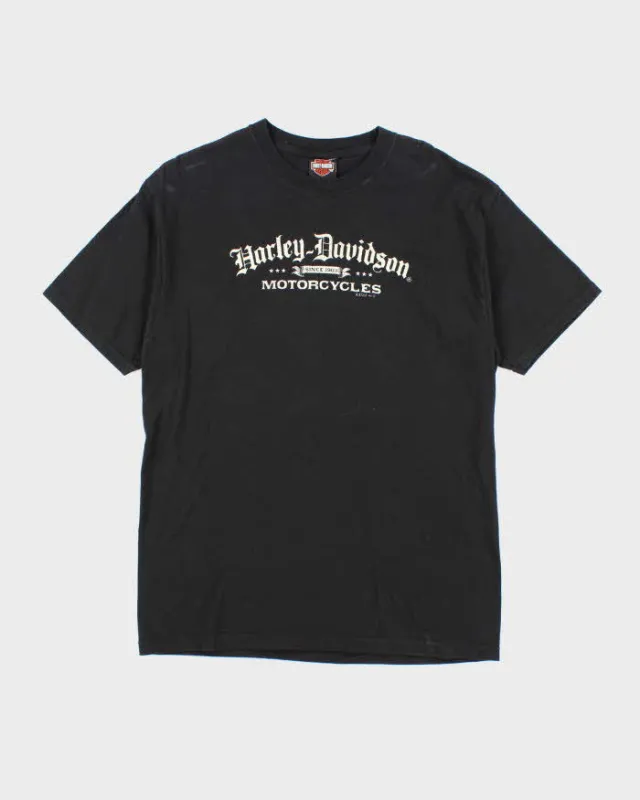 Vintage 2000's Harley Davidson Centre Logo Biker T-Shirt - L sold by Rokit