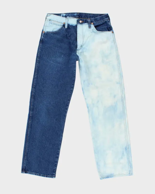 Vintage Wrangler Two Tone Acid Wash Straight Leg Jeans - W30 L27 made by Wrangler