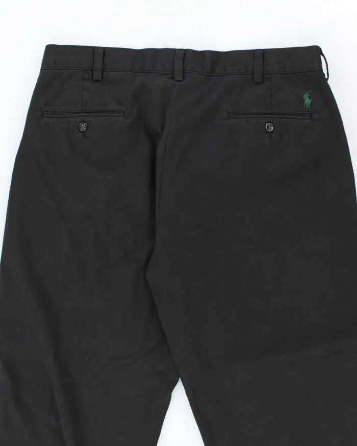 Vintage 2000's Ralph Lauren Black Relaxed Fit Trousers - W34 L30 sold by Rokit product image thumbnail 4