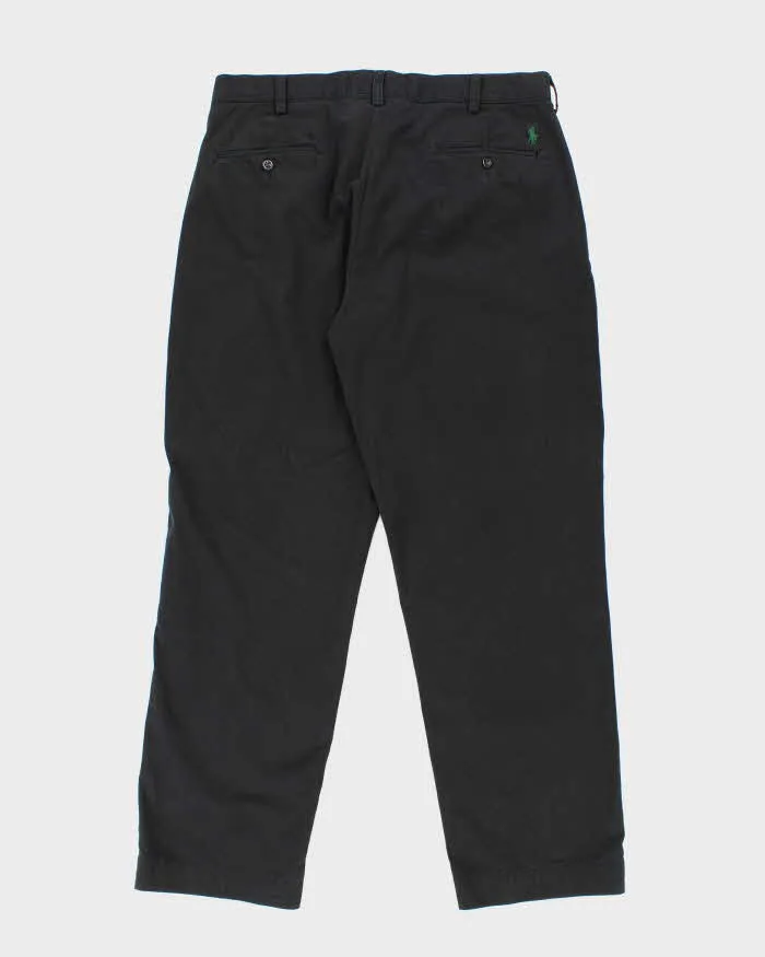 Vintage 2000's Ralph Lauren Black Relaxed Fit Trousers - W34 L30 sold by Rokit product image thumbnail 2