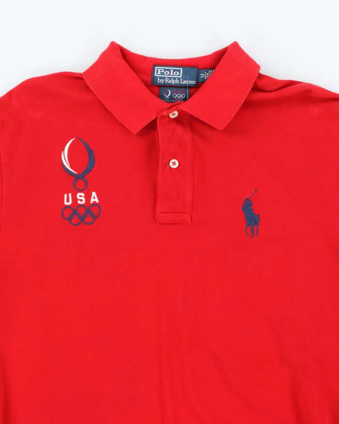 Vintage 2000's Ralph Lauren U.S.A Olympic Team Embroidered Polo Shirt - M sold by Rokit product image thumbnail 3
