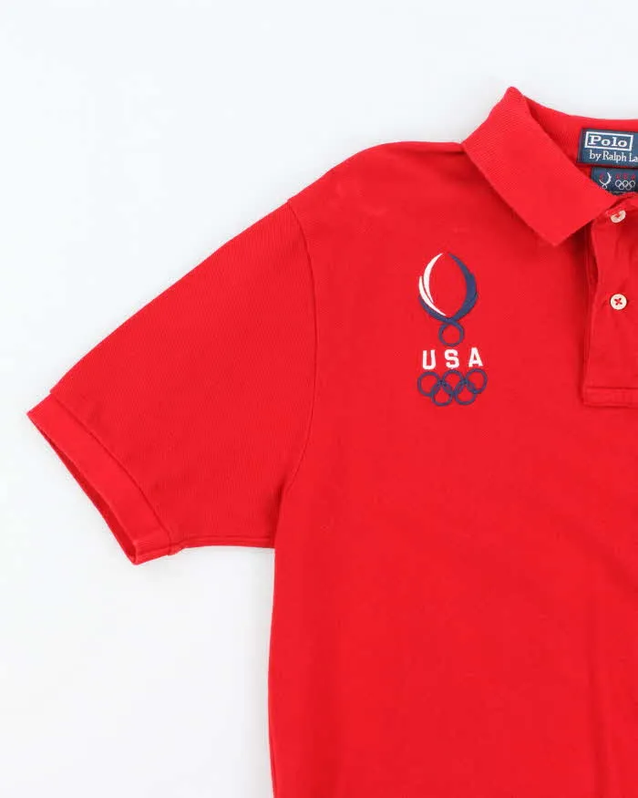Vintage 2000's Ralph Lauren U.S.A Olympic Team Embroidered Polo Shirt - M sold by Rokit product image thumbnail 4