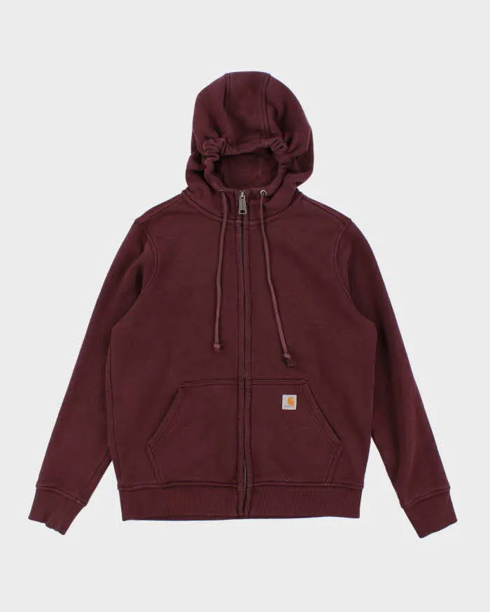 Vintage Y2K Carhartt Small Patch Zip Up Hoodie - S sold by Rokit