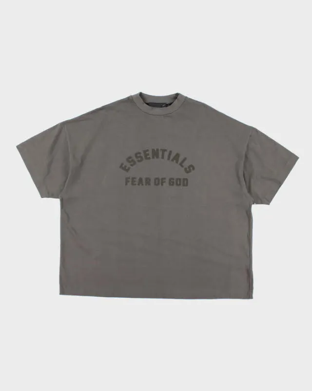 Essentials x Fear of God Oversized Spell Out T-Shirt - XL sold by Rokit