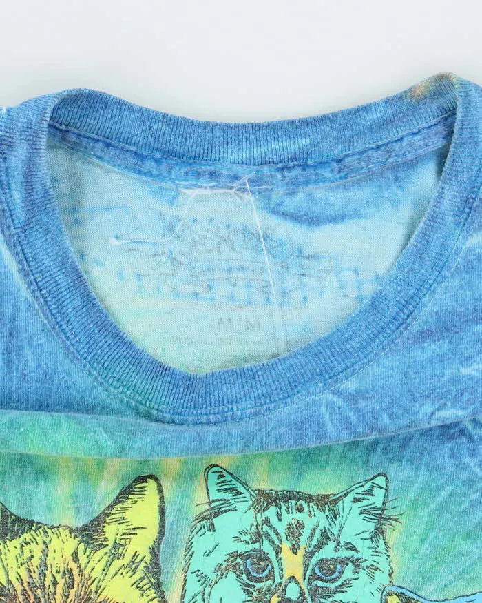 Vintage Cat Heads Tye Dye Graphic T-Shirt - M sold by Rokit product image thumbnail 5