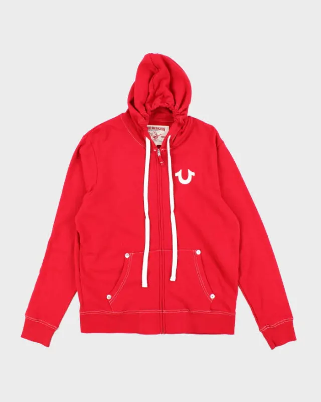 Vintage 2000's True Religion Small Logo Zip Up Hoodie - L sold by Rokit