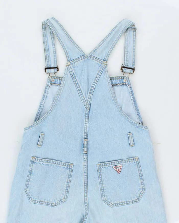 Vintage 90's Guess Light Wash Long Denim Dungarees - W32 L30 sold by Rokit product image thumbnail 4