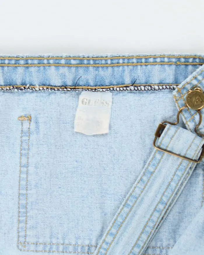 Vintage 90's Guess Light Wash Long Denim Dungarees - W32 L30 sold by Rokit product image thumbnail 5
