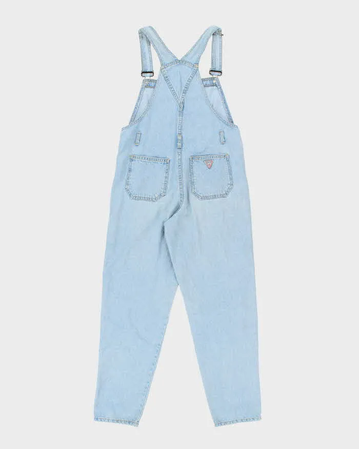 Vintage 90's Guess Light Wash Long Denim Dungarees - W32 L30 sold by Rokit product image thumbnail 2