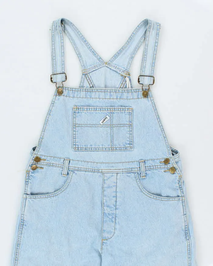Vintage 90's Guess Light Wash Long Denim Dungarees - W32 L30 sold by Rokit product image thumbnail 3