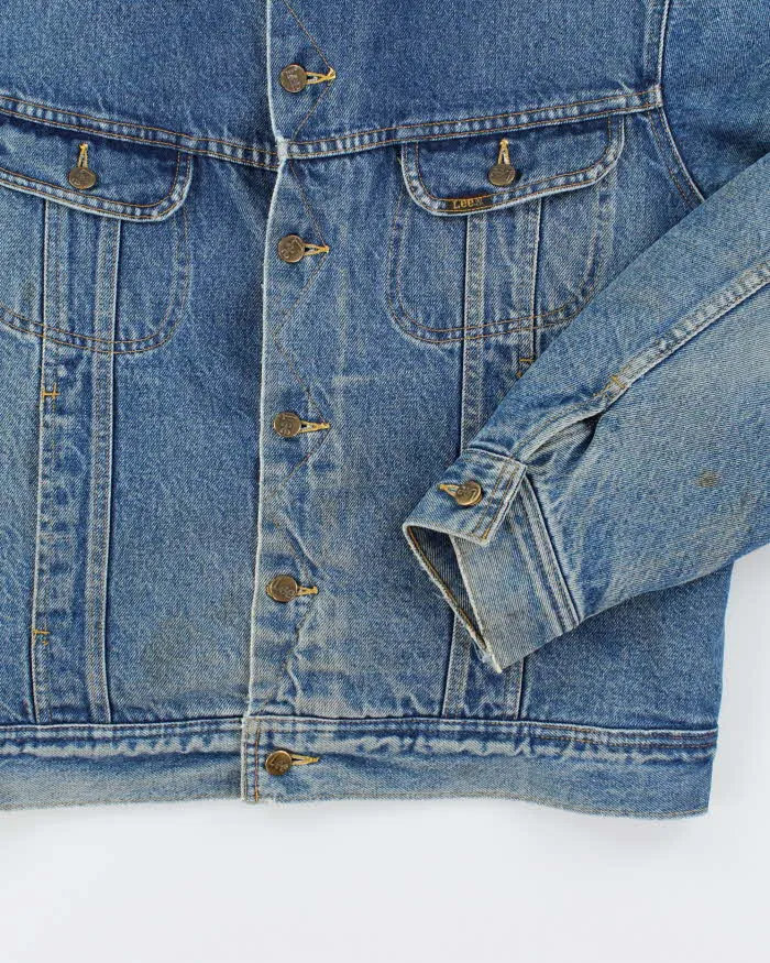 Vintage 90's Lee Fleece Lined Storm Rider Denim Jacket - L sold by Rokit product image thumbnail 4